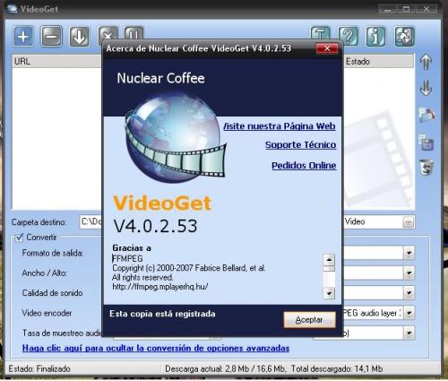 VideoGet 3.0.2.48 - Descargar 3.0.2.48