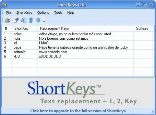 ShortKeys Lite 2.3
